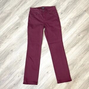 NYDJ Lift + Tuck Marilyn Straight Red Jeans